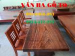 Bàn ăn gỗ|Bàn ăn gỗ hương xám BA006