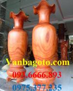 Lục bình gỗ nguyên khối