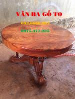 Bàn tròn gỗ_BTGD 004