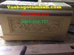 Quách gỗ vàng tâm trạm sen NỔI_ QS8