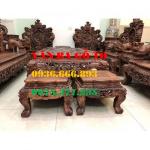Bàn ghế gỗ nghê đỉnh 10 món tay 16