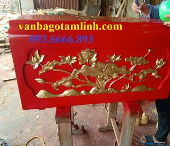 Quách gỗ vàng tâm trạm Sen_ QS6