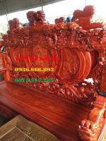 Bàn ghế gỗ Đỉnh Nghê tay 14 gỗ Hương nam phi