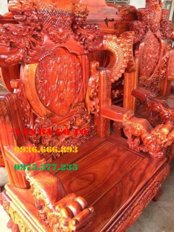 Bàn ghế gỗ Đỉnh Nghê tay 14 gỗ Hương nam phi