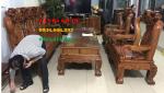 Bàn ghế gỗ| Minh đào tay 12 cm gõ đỏ