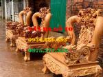 Bàn ghế gỗ| Minh quốc nghê gõ đỏ cột 14 cm