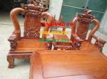 Bàn ghế gỗ| Minh quốc nghê đỉnh hương vân cột  12 cm