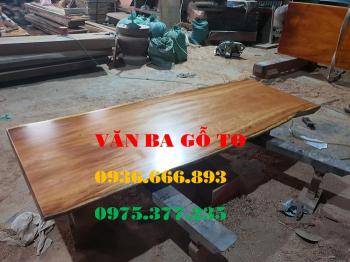 Bàn ăn|Mặt bàn gỗ gõ đỏ_MBA302