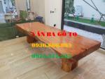 Bàn ăn| Mặt bàn ăn gỗ cẩm đá_MBA400