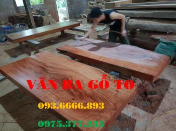 Bàn ăn| Mặt bàn ăn gỗ cẩm đá_MBA402