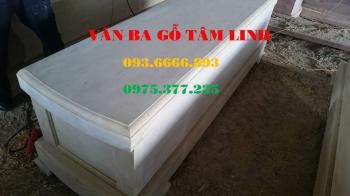 Quan tài gỗ vàng tâm tại Hải Phòng