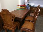 Bàn ăn gỗ nguyên khối - BA124