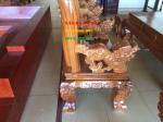 Bộ bàn ghế gỗ Nghê Bảo Đỉnh 10 món cột 14 cm