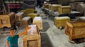 Bảng Giá Quách Gỗ Vàng Tâm Mới Nhất & Top Mẫu Tiểu Quách Đẹp
