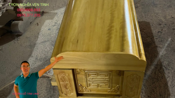 Khám Phá Những Mẫu Quách Gỗ Vàng Tâm Đẹp Nhất Hiện Nay ,Sang Trọng và Tâm Linh 
