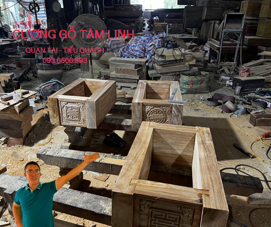 quách thiêu gỗ ngọc am