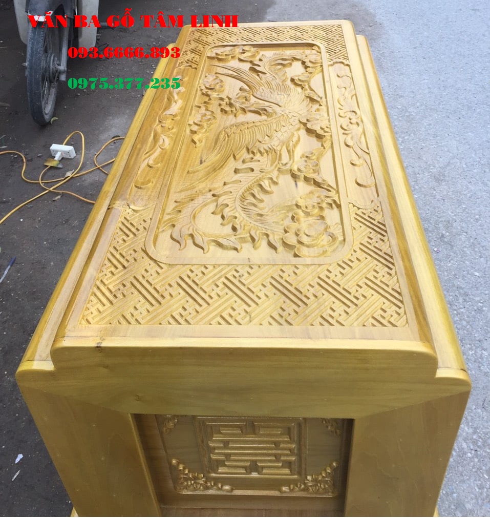 Quách gỗ vàng tâm