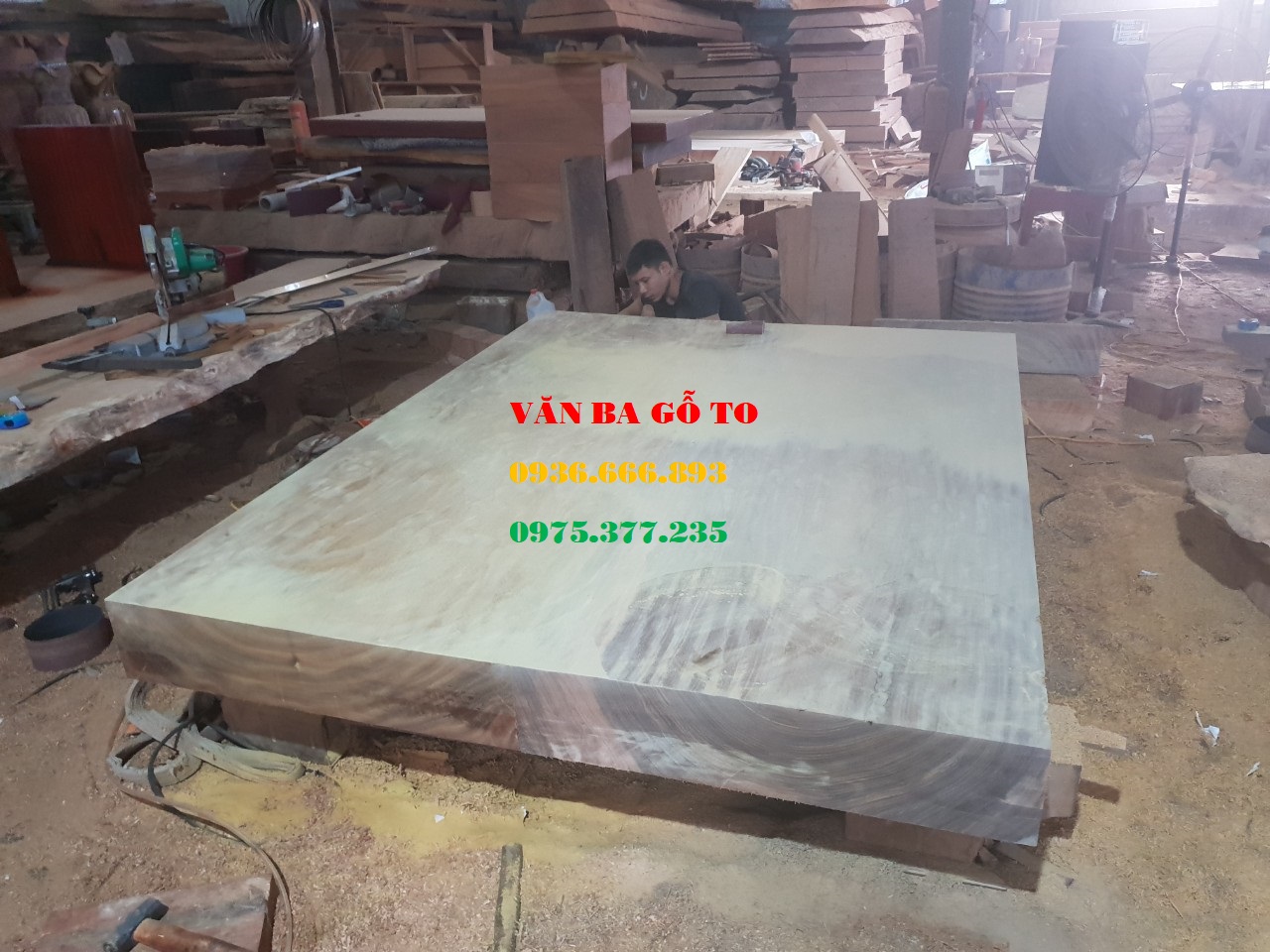 Sập gỗ nguyên khối