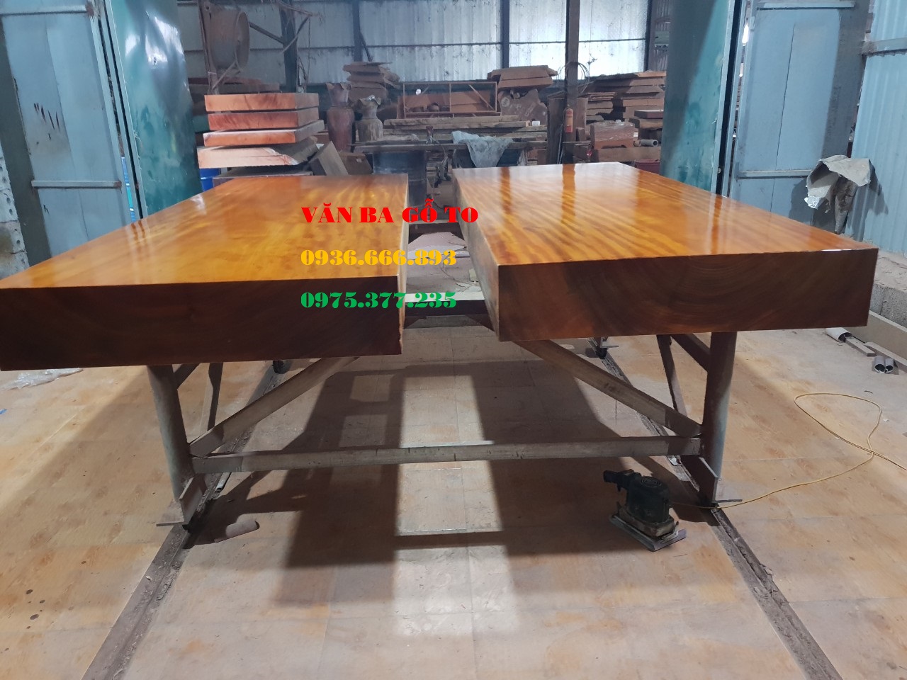Sập gỗ nguyên khối