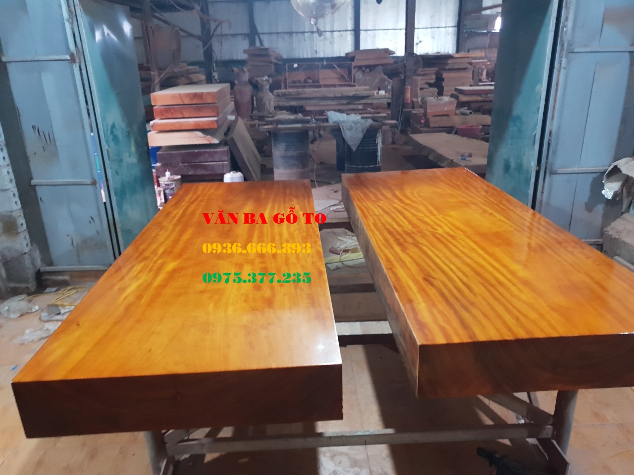 Sập gỗ nguyên khối