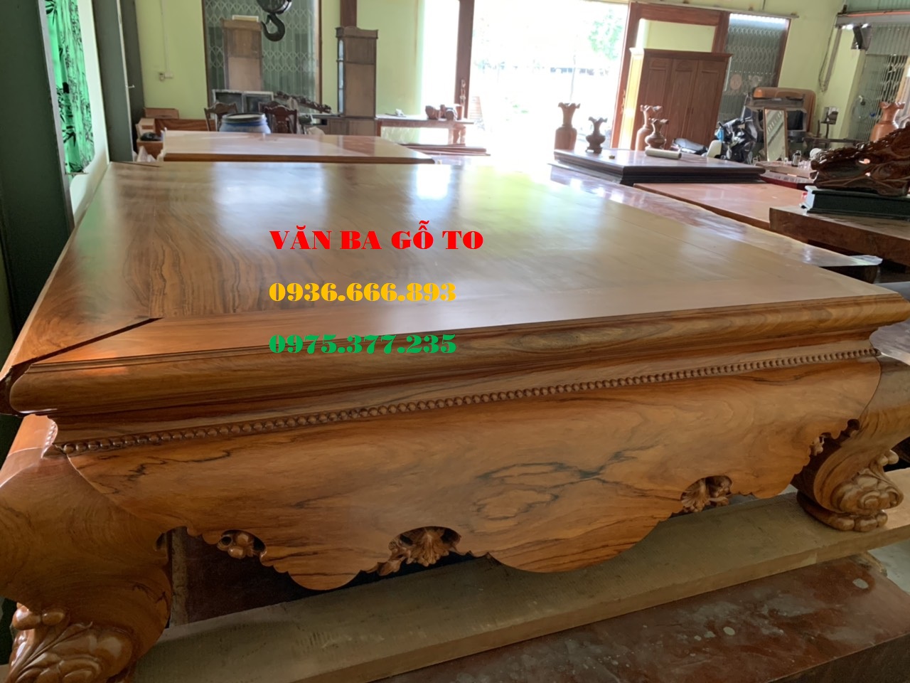 Giá bộ Chiếu ngựa gỗ gõ đỏ