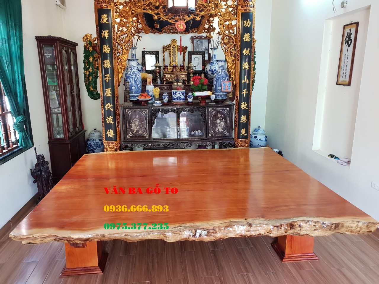 Sập gỗ nguyên khối