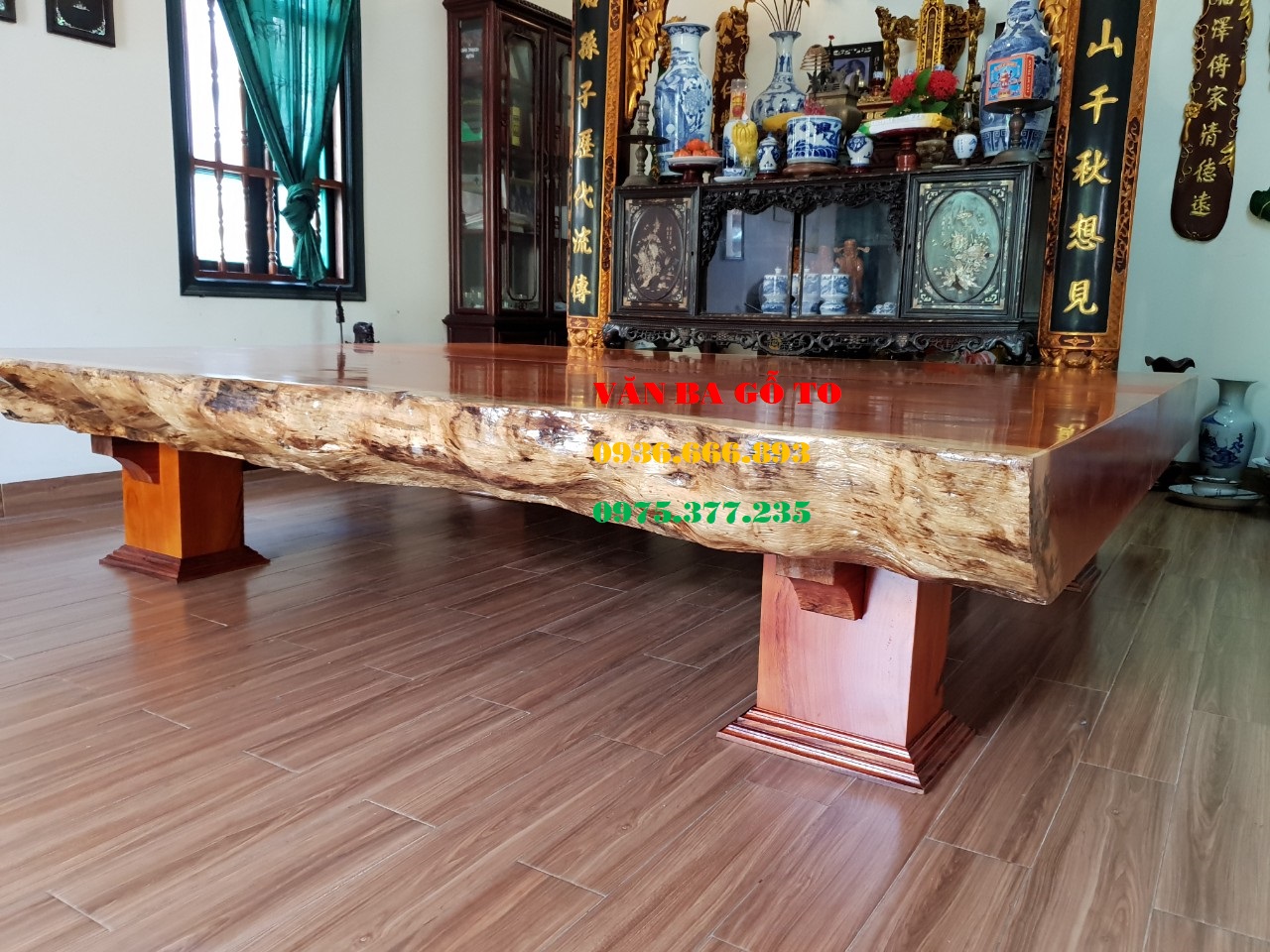 Sập gỗ nguyên khối