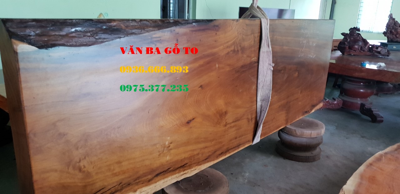 Mặt bàn gỗ dổi lào