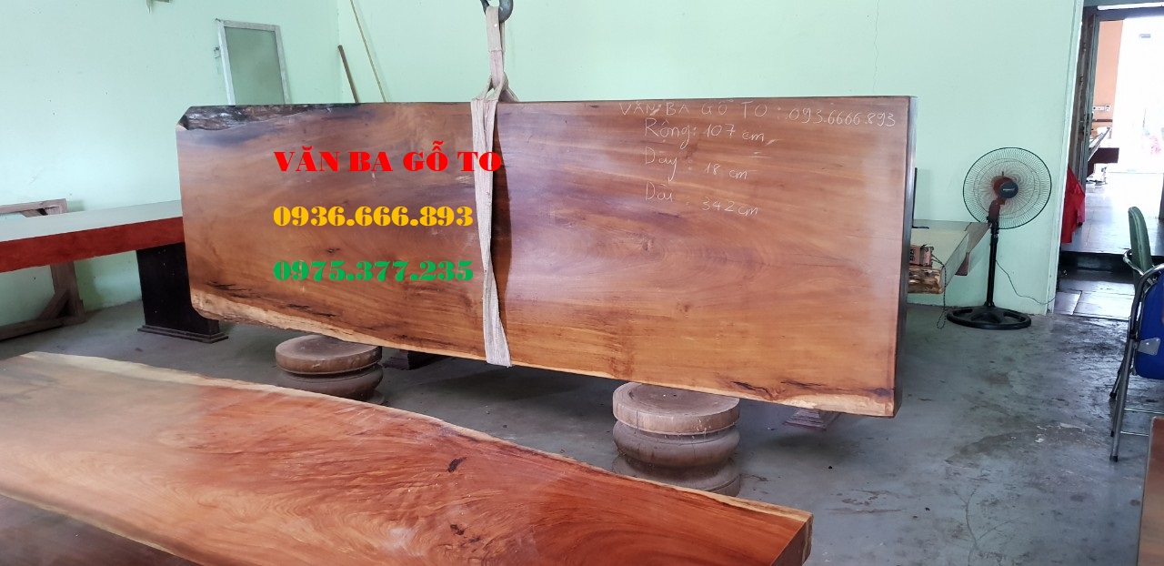 Mặt bàn gỗ dổi lào